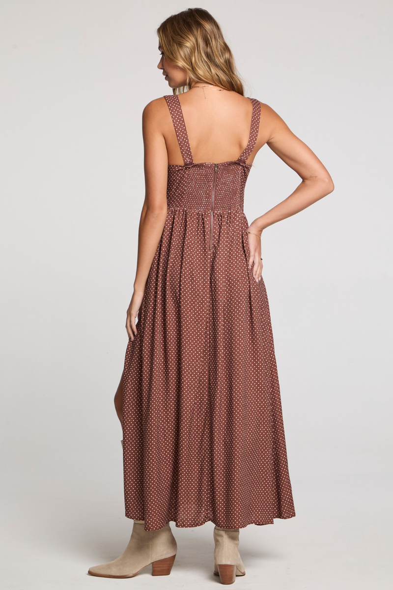 Hayley Mocha Midi Dress