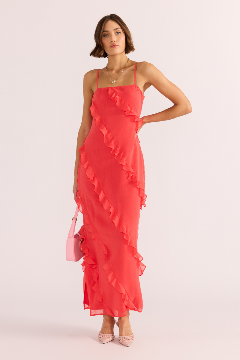 Venus Ruffle Maxi Dress