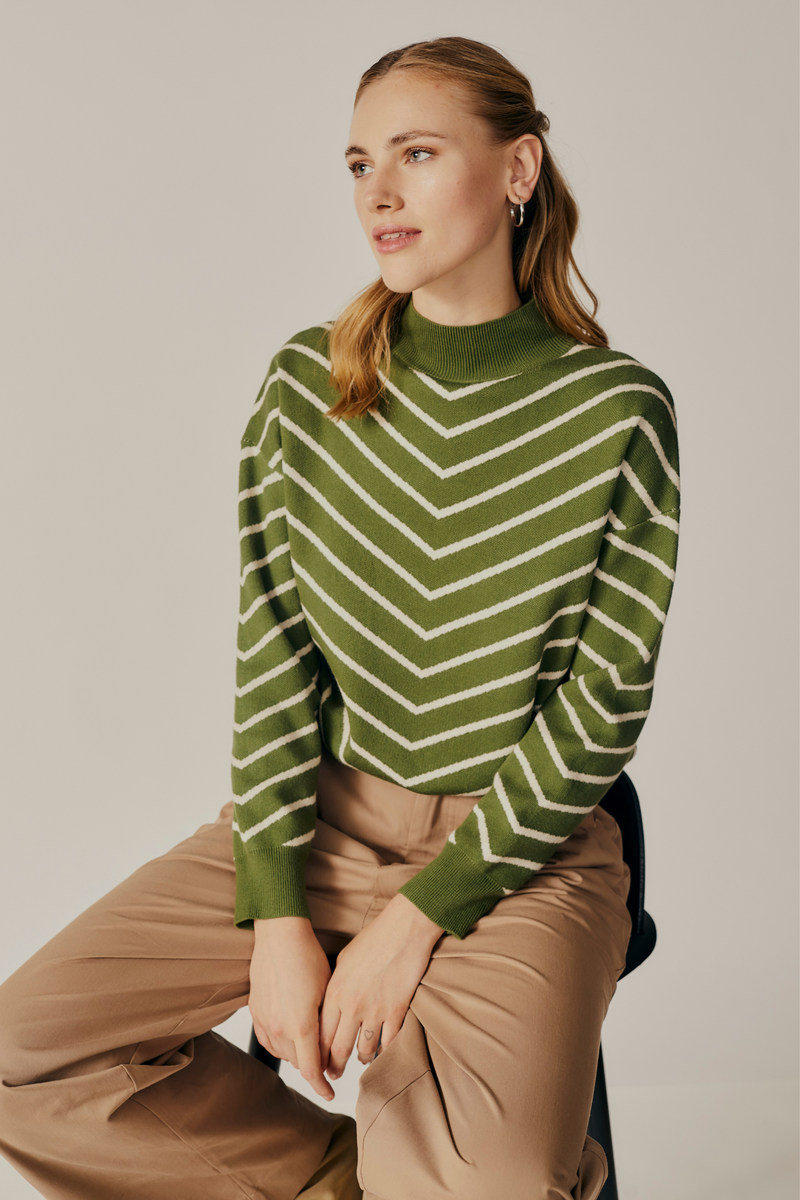 Weigela Striped Sweater