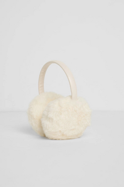 Ivory Faux Fur Earmuffs