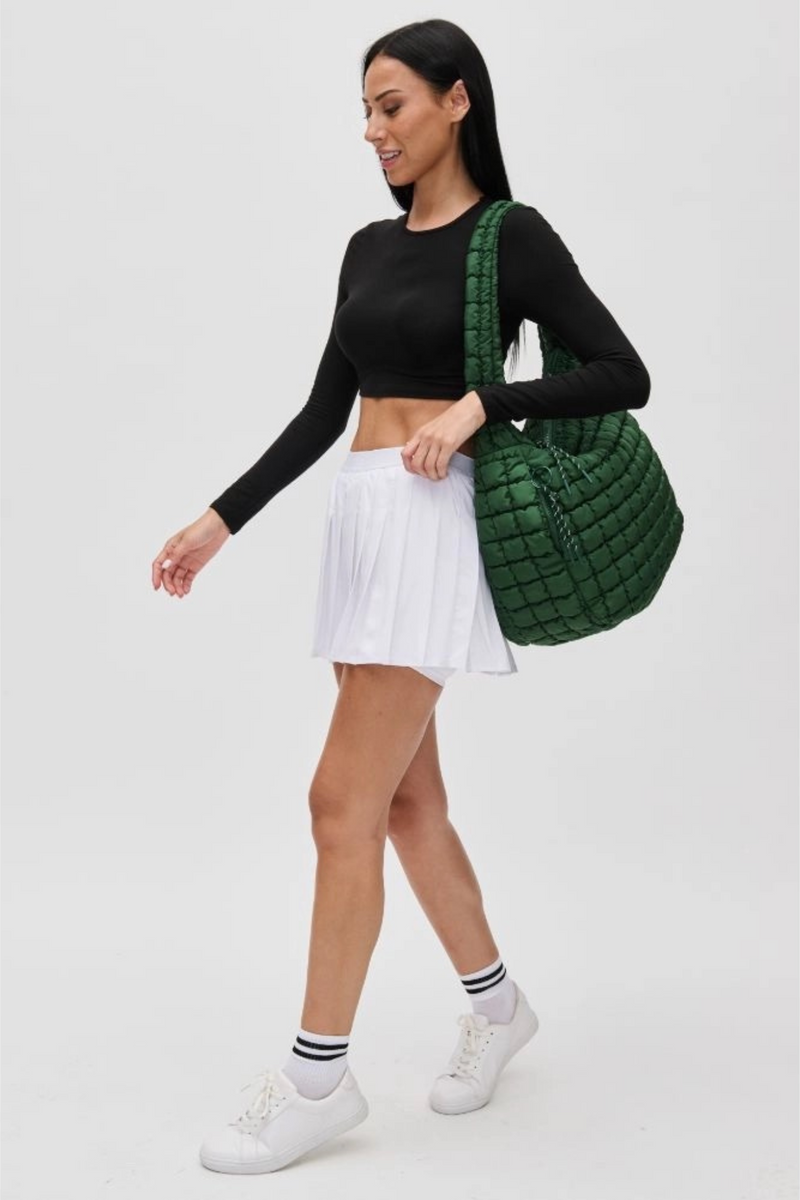 Revive Quilted Emerald Hobo