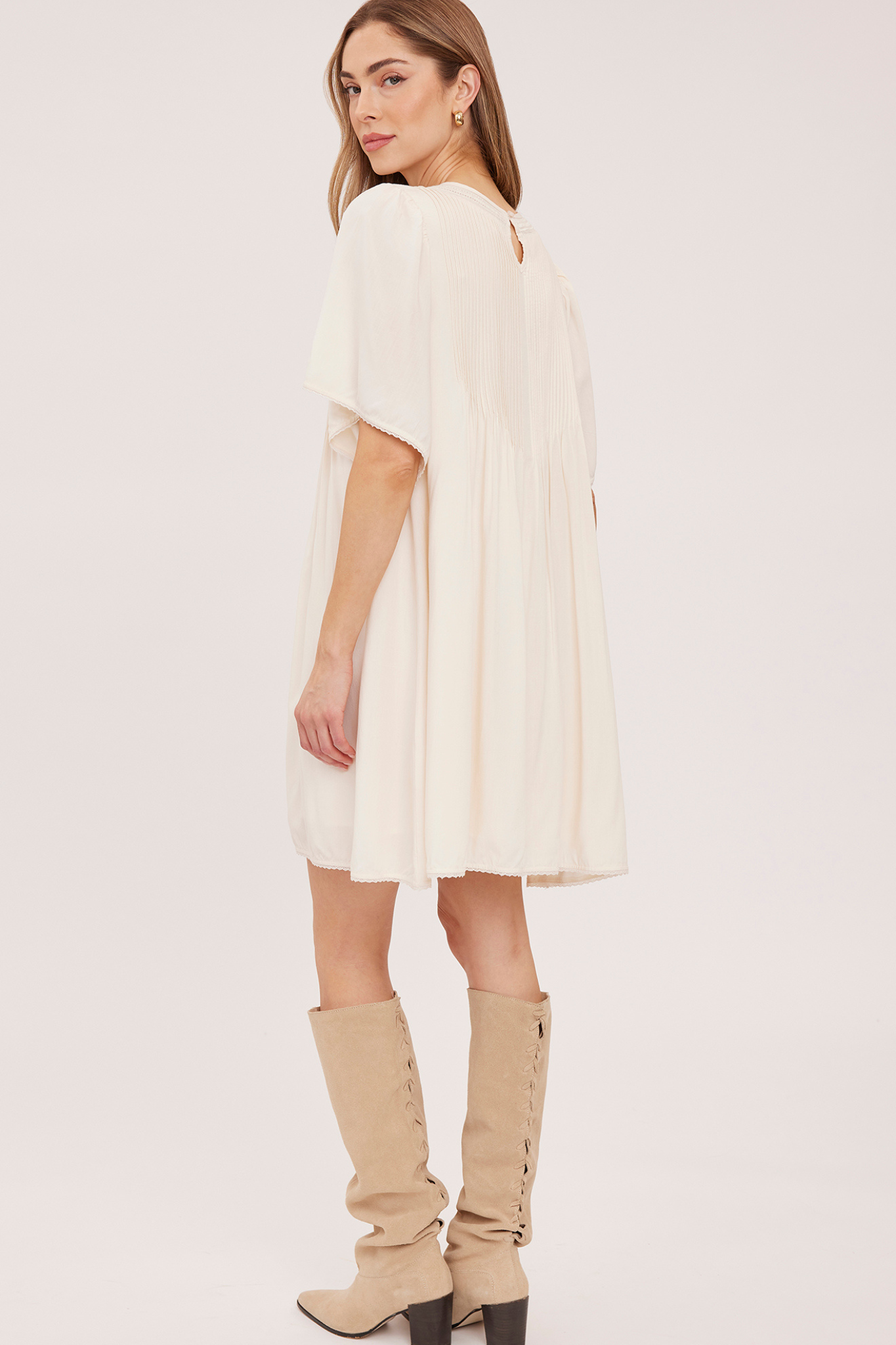 Heidi Cream Mini Dress