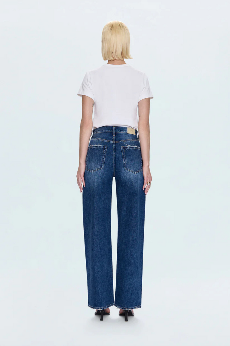 Tate Fulton High Rise Bowed Wide Leg