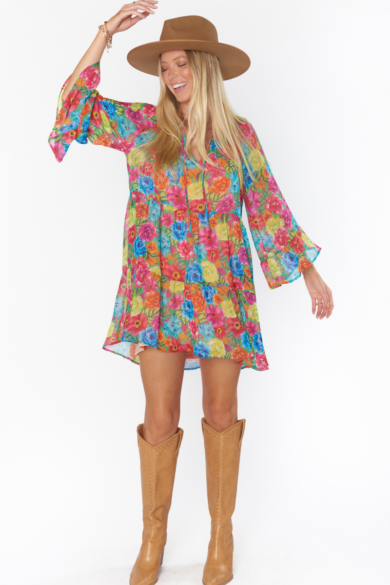 Viola Floral Soiree Mini Dress