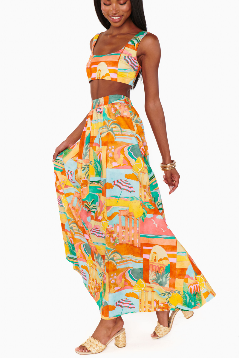 Pisa Postcards From Italia Skirt