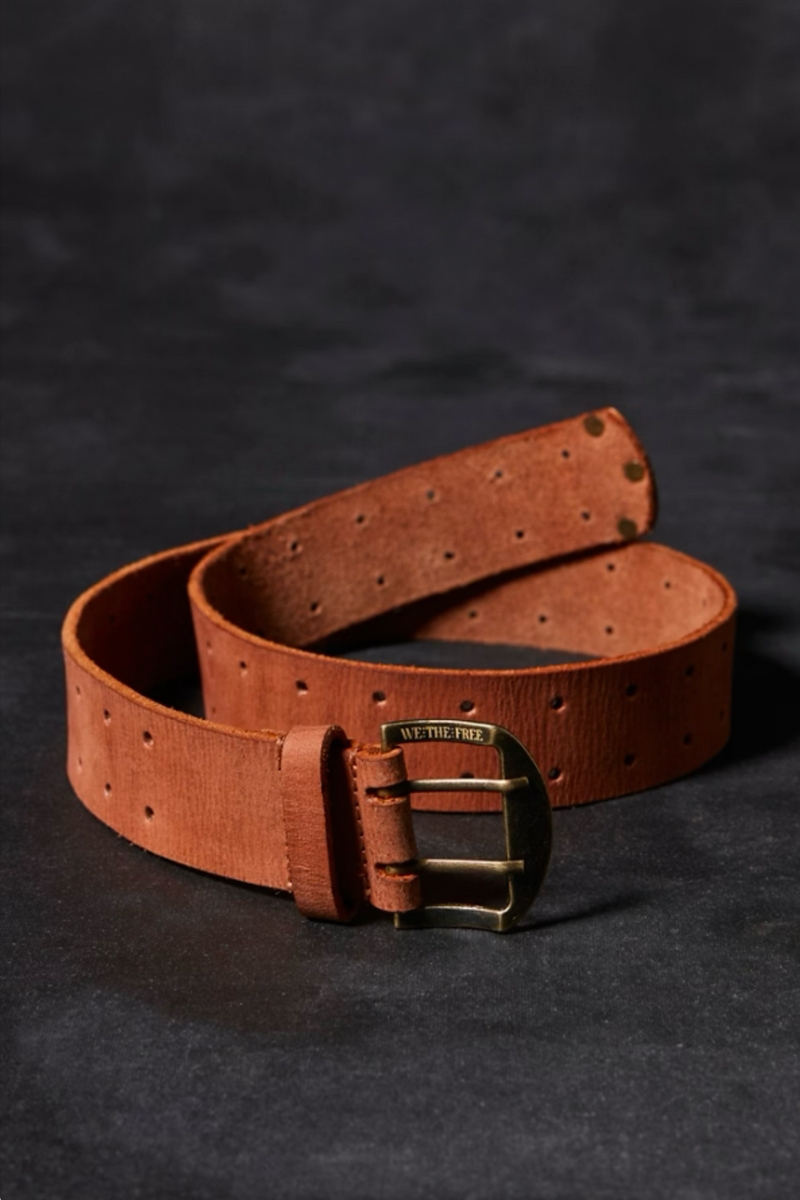 Double Cross Tan Belt