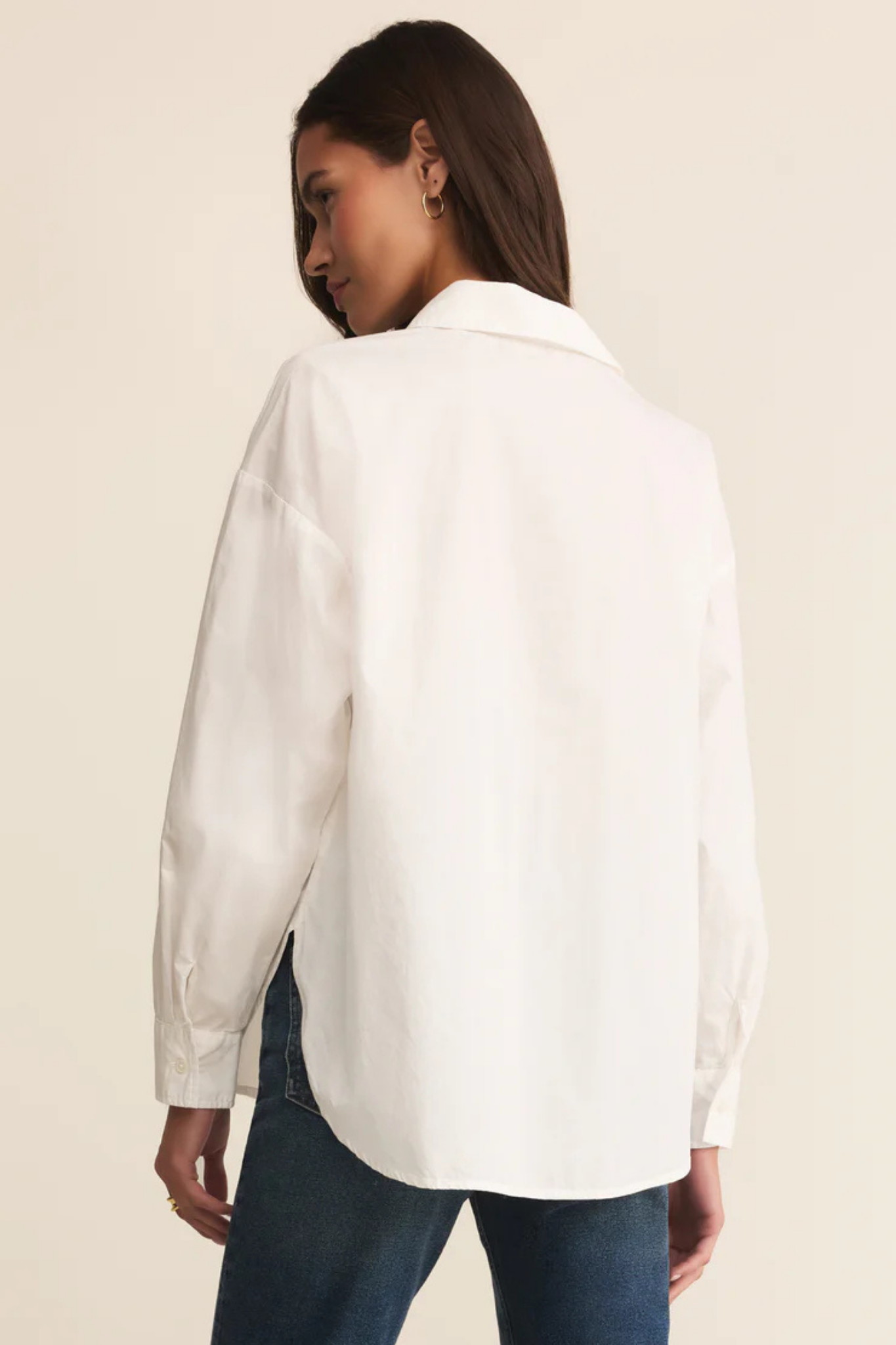 Elevated White Button Up