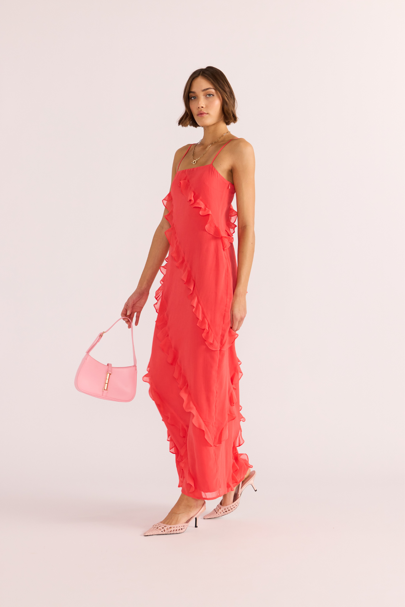 Venus Ruffle Maxi Dress
