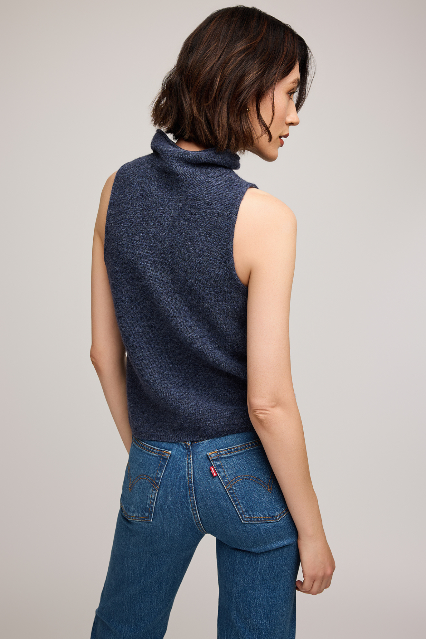 Orla Heather Blue Knit Tank