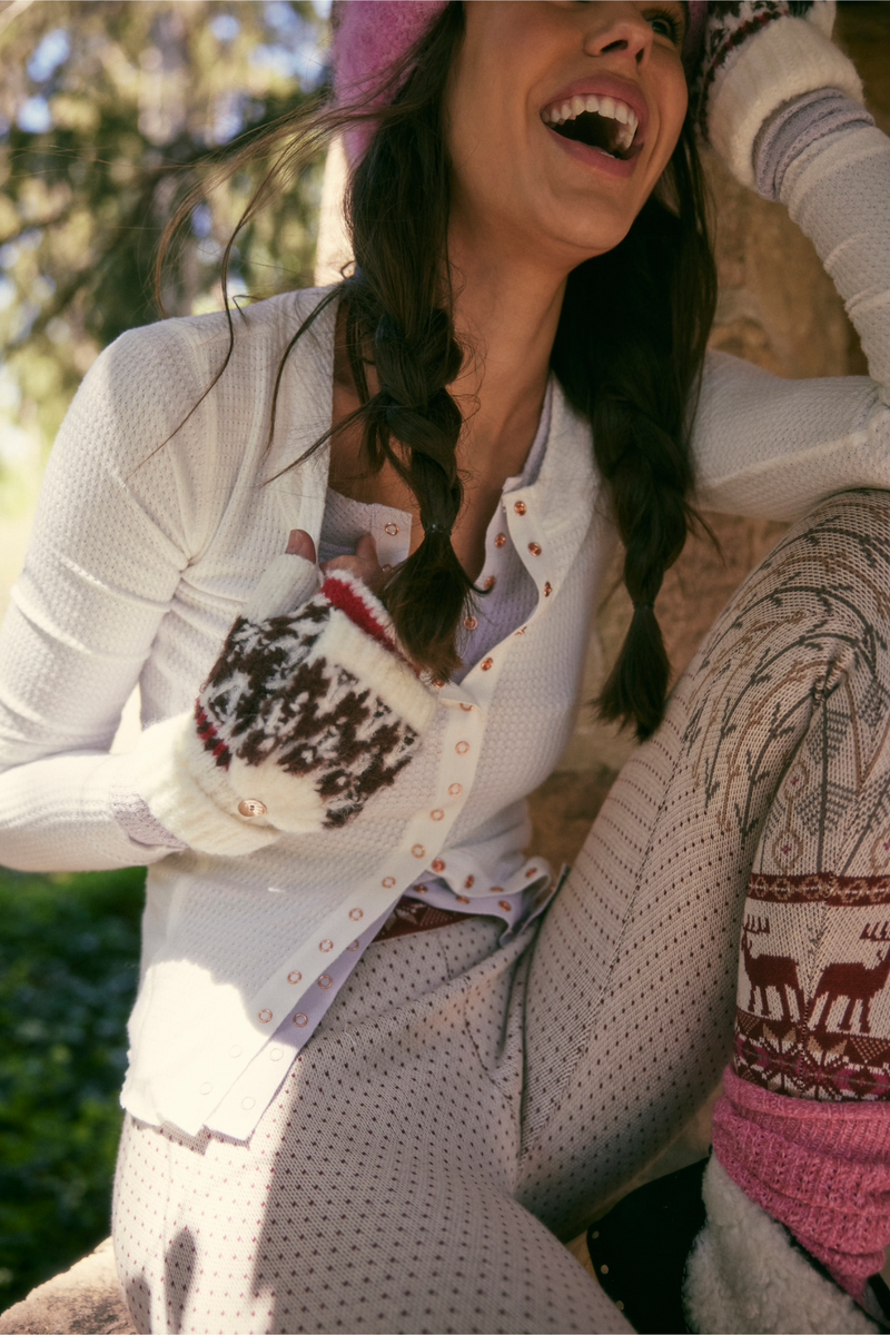 First Frost Ivory Fairisle Gloves