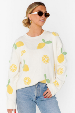 Lemon Sorbet Knit Sweater