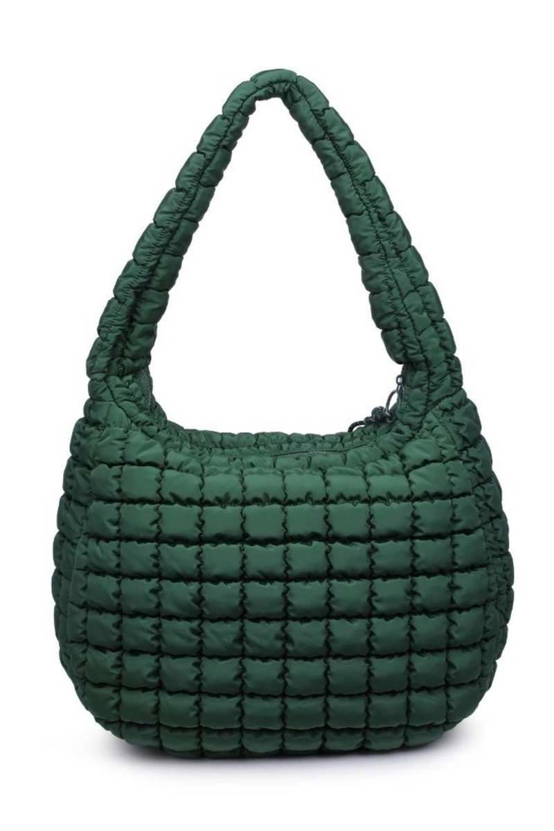 Revive Quilted Emerald Hobo