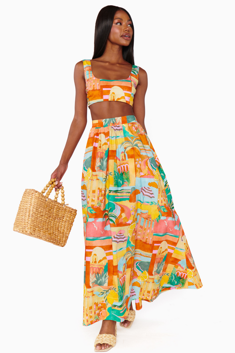 Pisa Postcards From Italia Skirt
