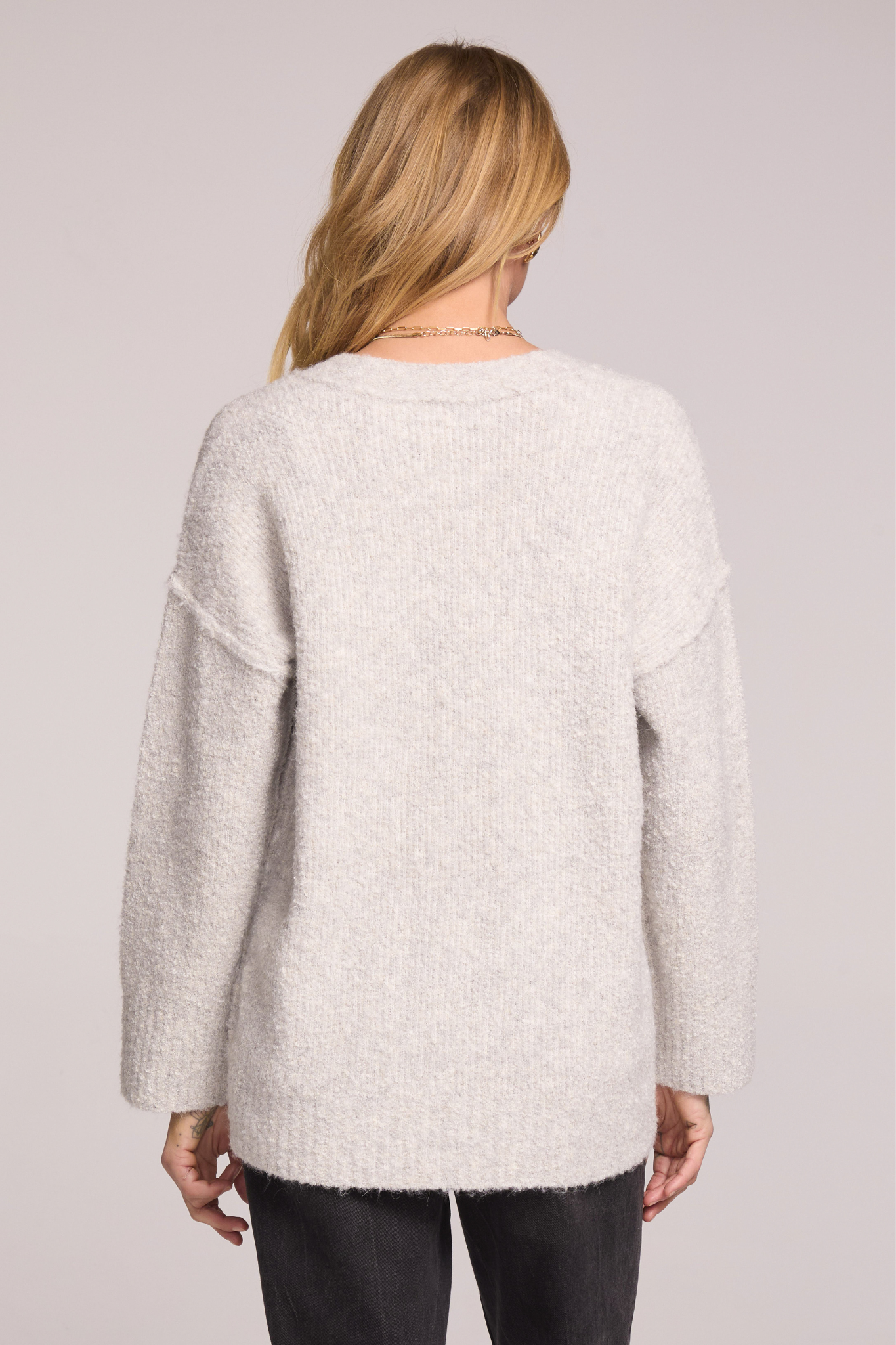 Ennza Oatmeal Cardigan