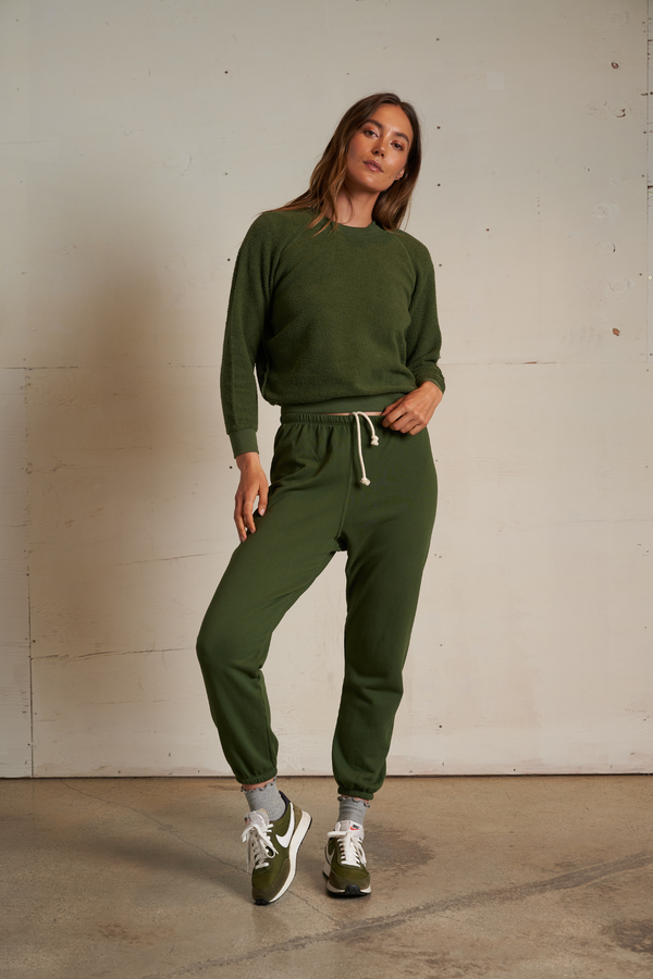 Ziggy Fern Green Inside Out Pullover