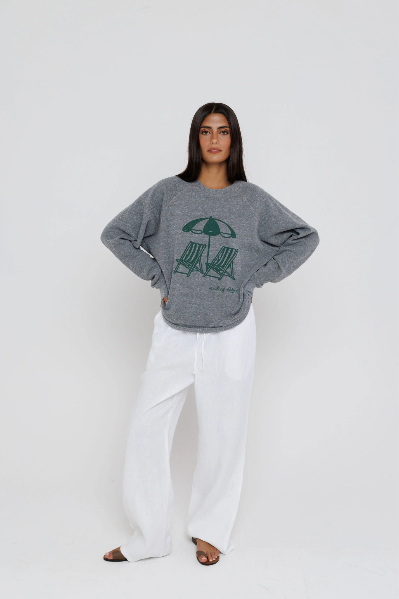Out of Office Raglan Crew