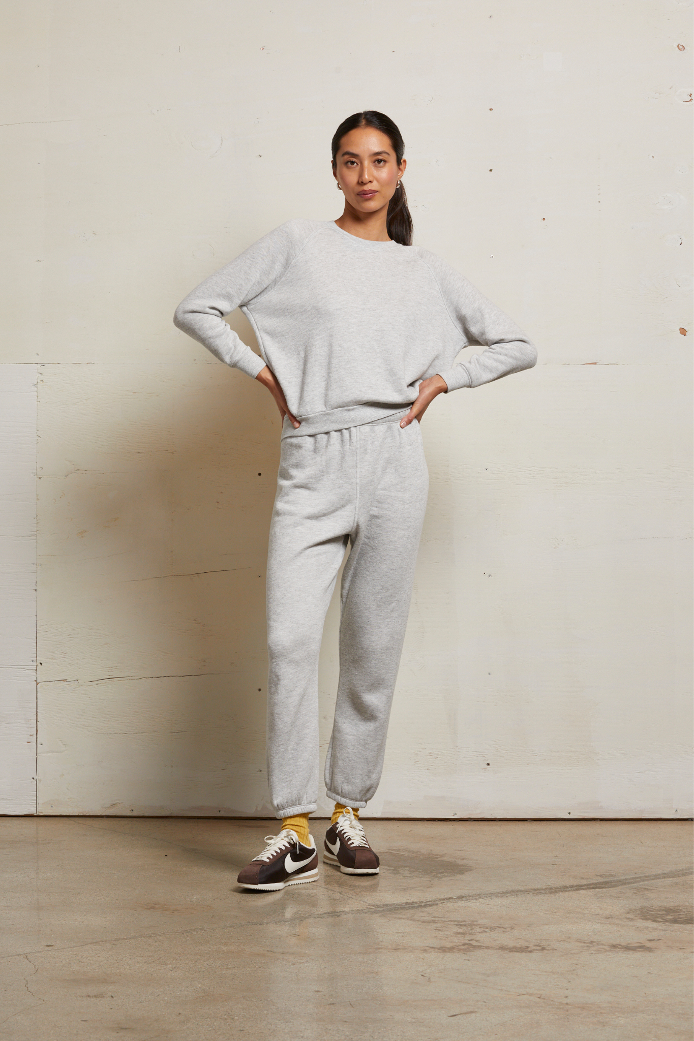 Lennon Ash Raglan Shrunken Sweatshirt