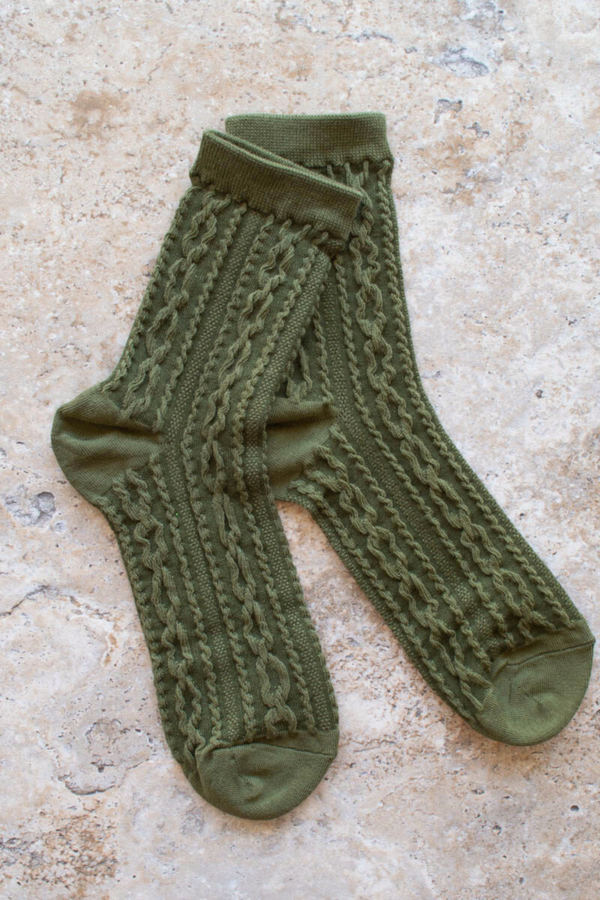 Noble Olive Socks