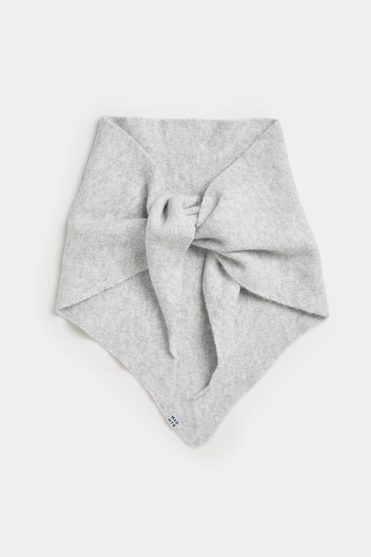 Heather Grey Triangle Scarf