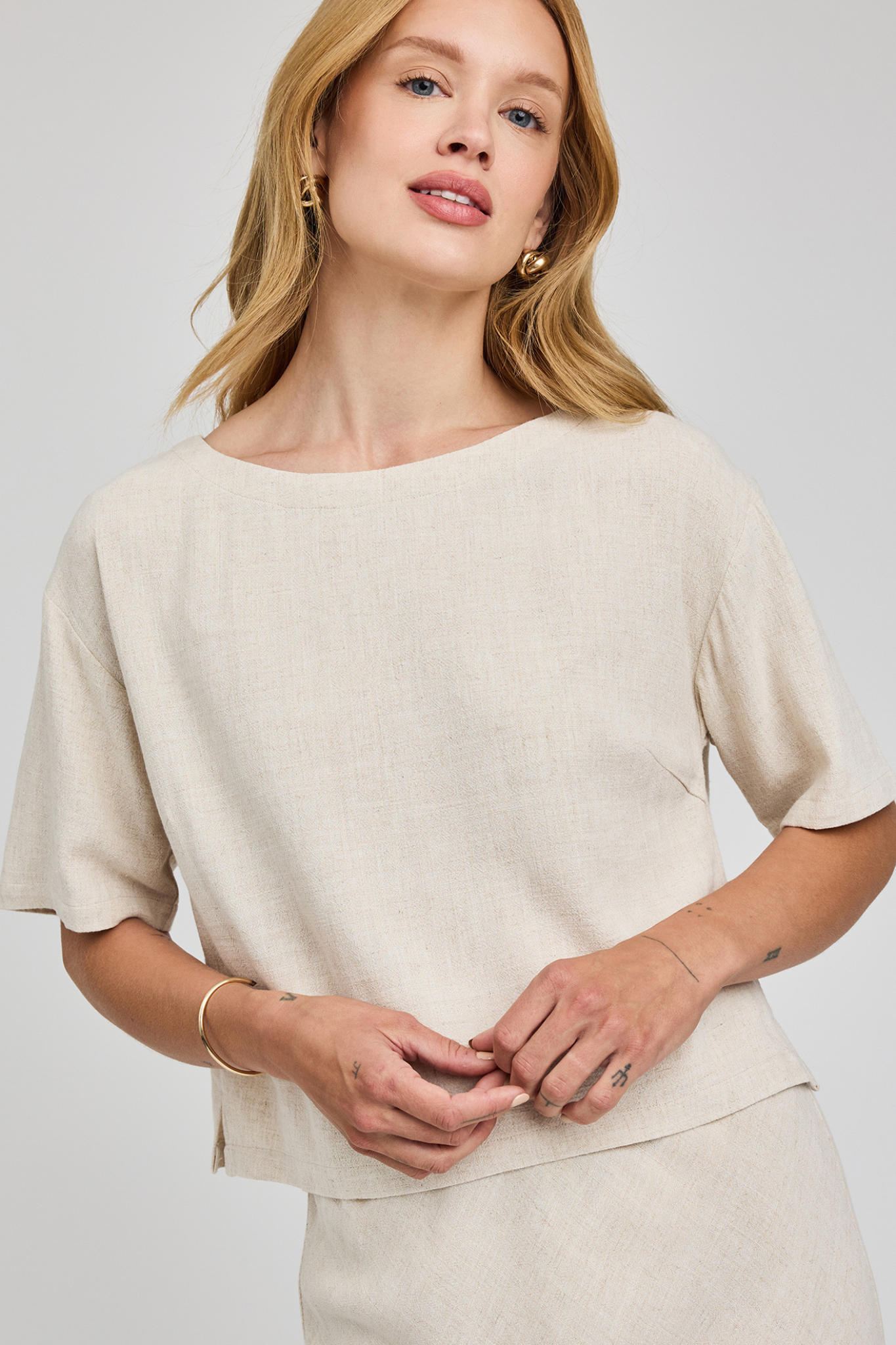 Gemini Linen Top
