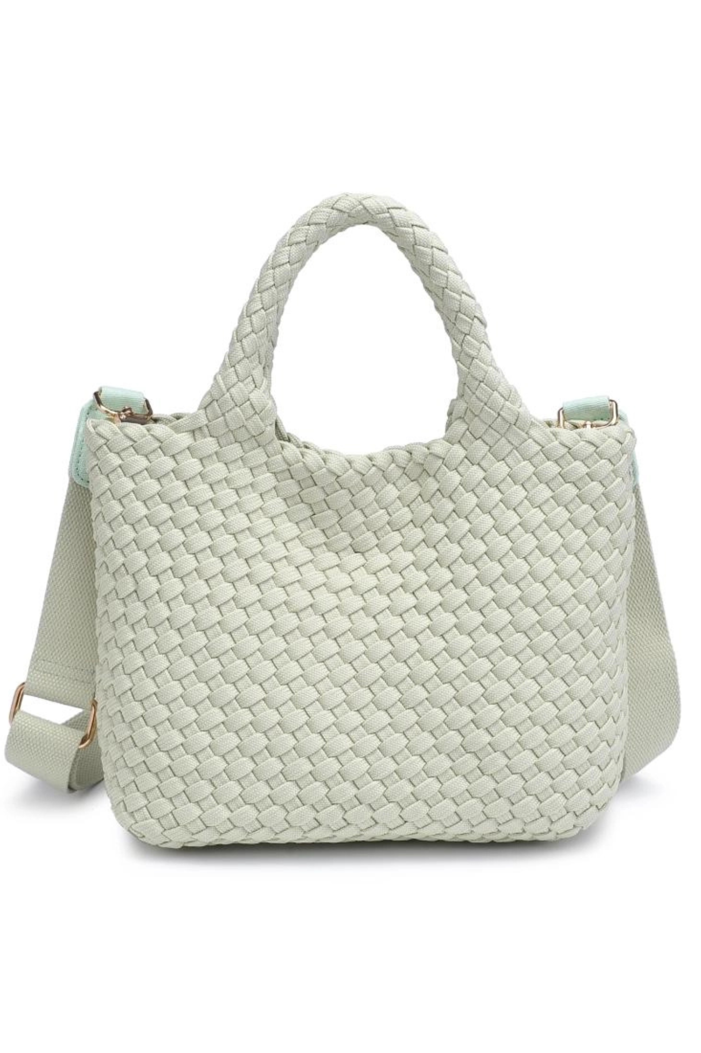 Sky's The Limit Small Pistachio Laced Up Tote