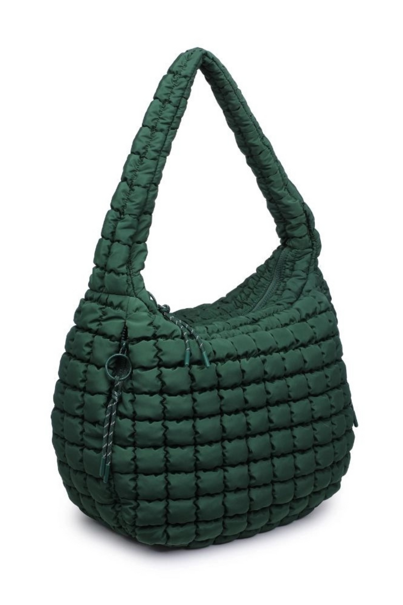 Revive Quilted Emerald Hobo