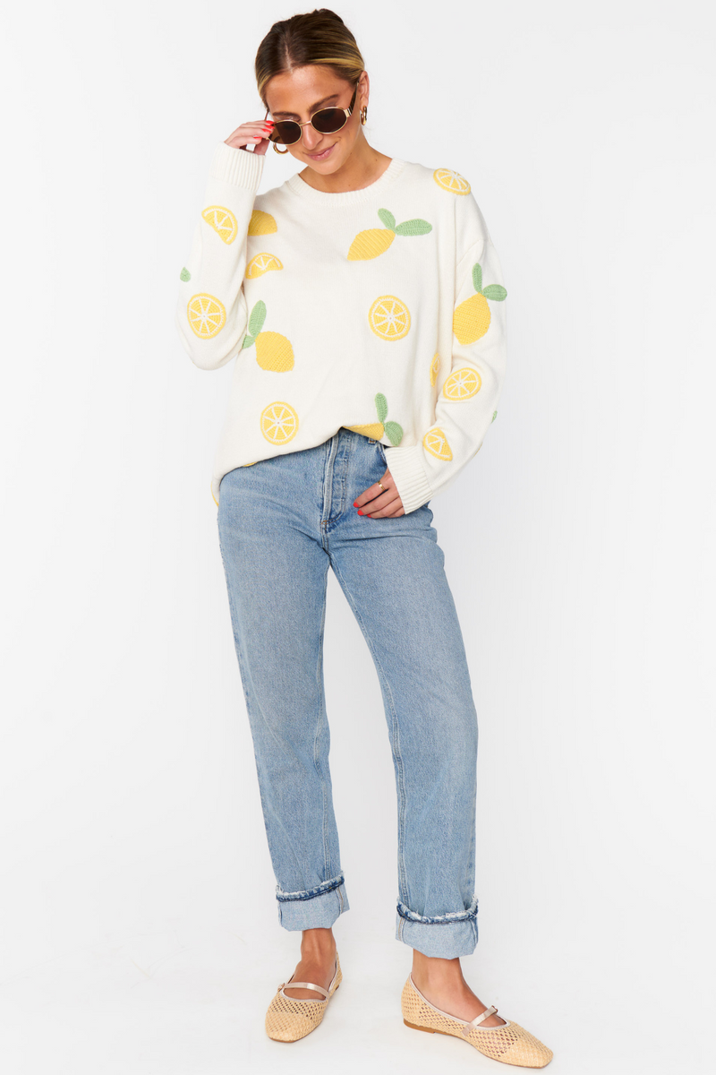 Lemon Sorbet Knit Sweater