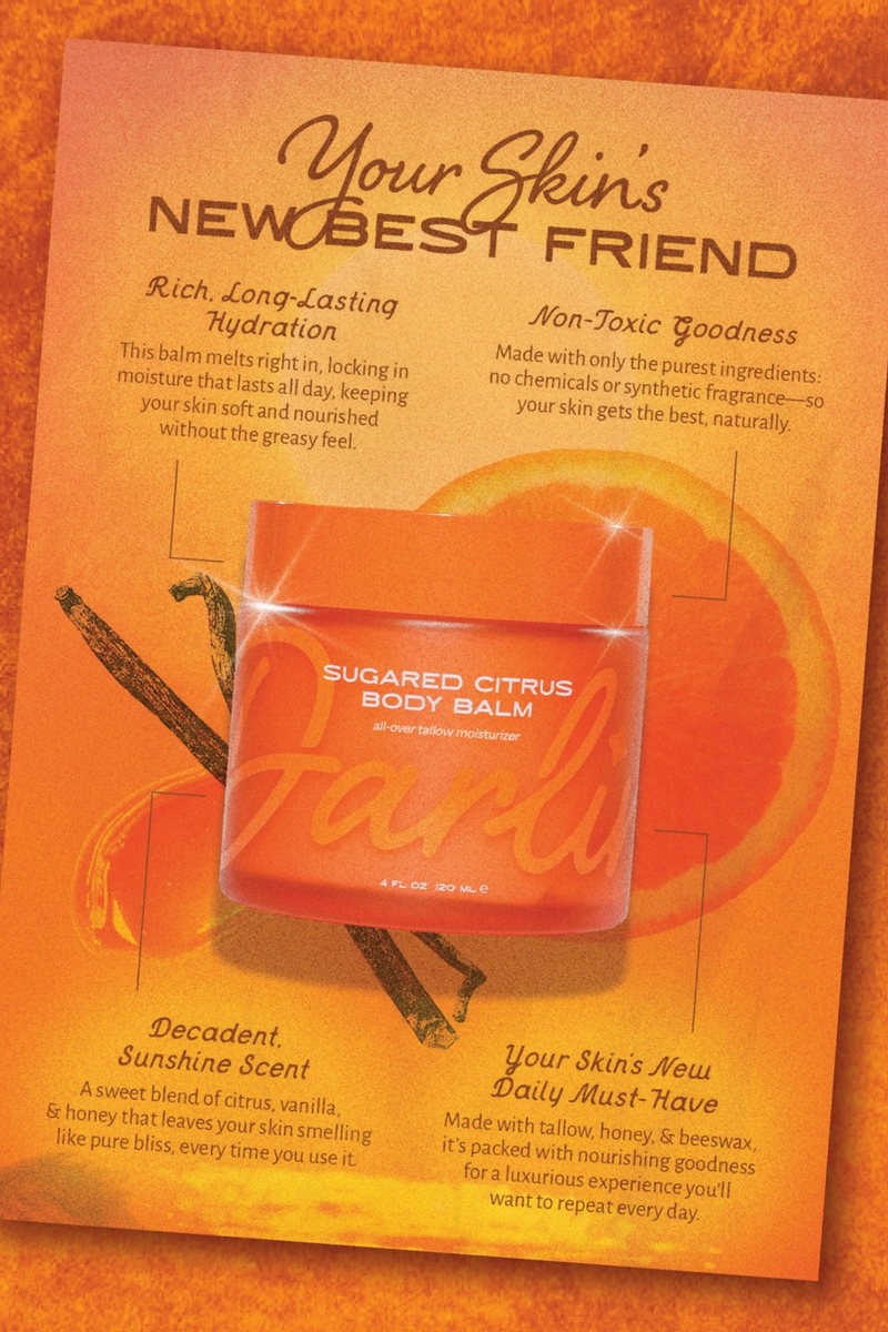 Sugared Citrus Tallow Body Balm