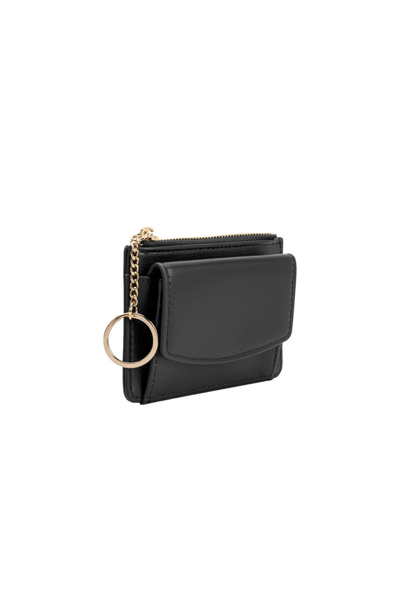 Kara Black Card Case Wallet