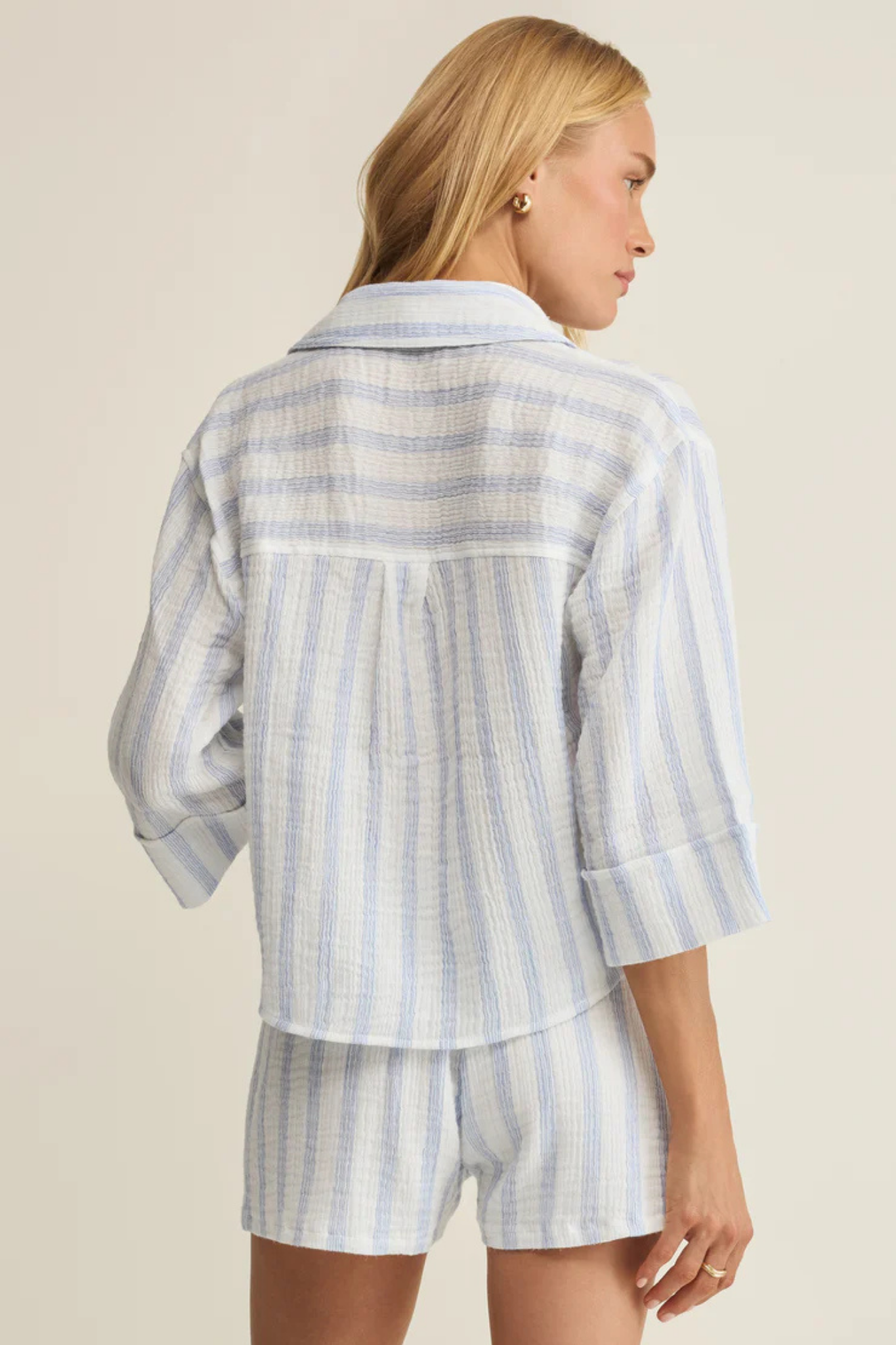 Helena Sea Salt Striped Top