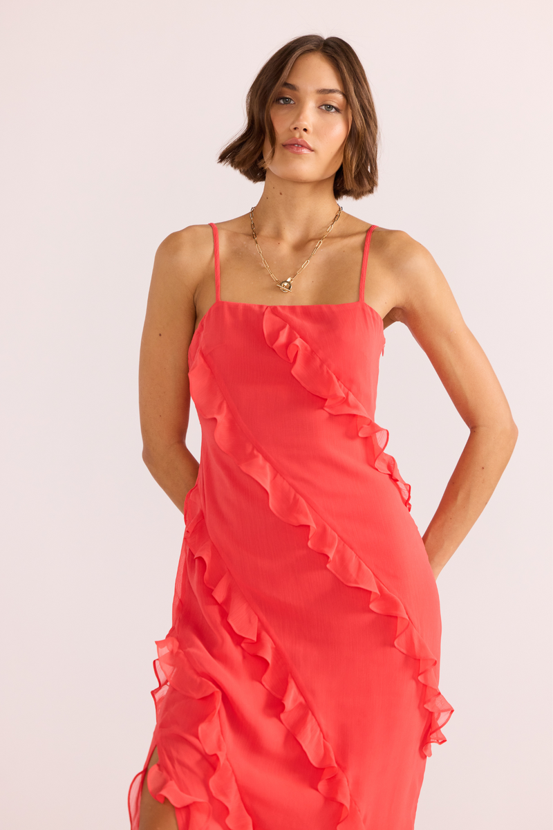 Venus Ruffle Maxi Dress