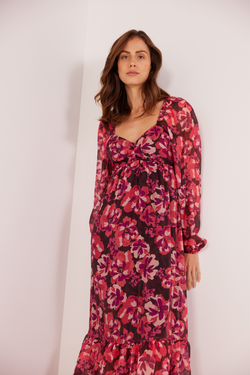 Savannah Blooms Midi Dress