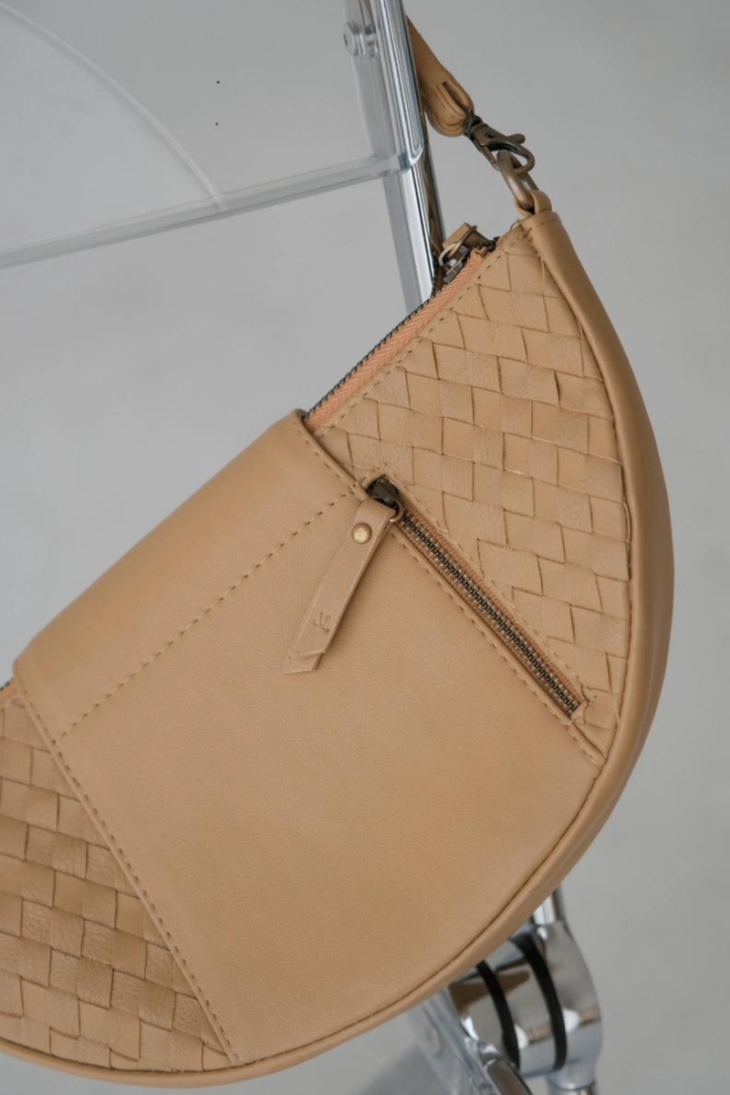 Naomi Woven Bag - Sand