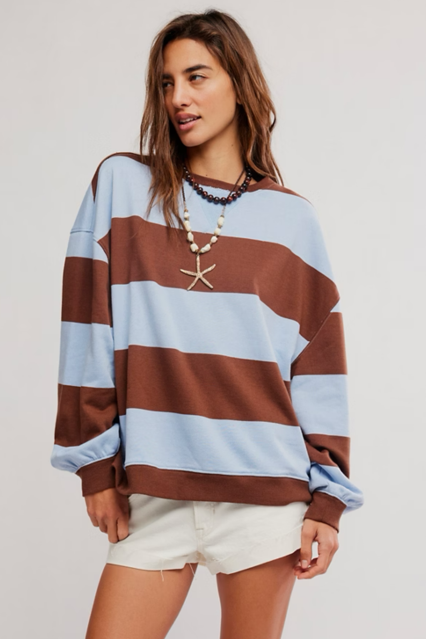 Classic Stripe Periwinkle Pullover