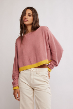 Into The Blue Rose Blush Pullover