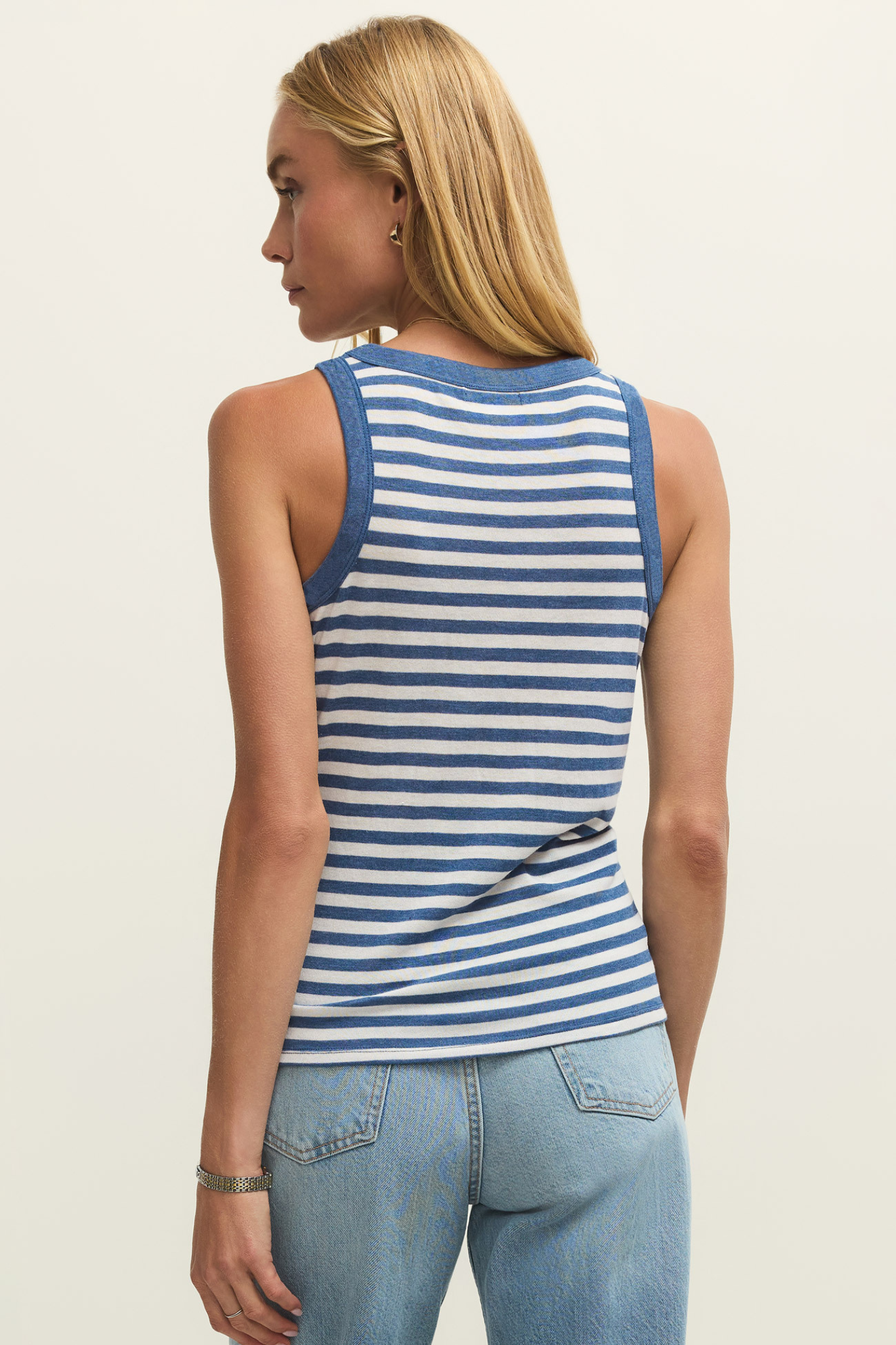 Select Calypso Blue Striped Tank