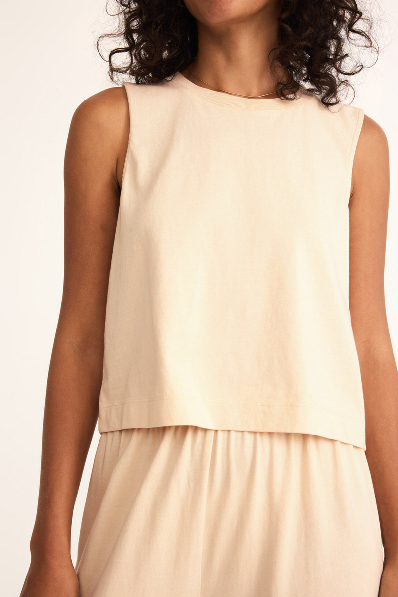 Sloane Panna Cotta Jersey Tank