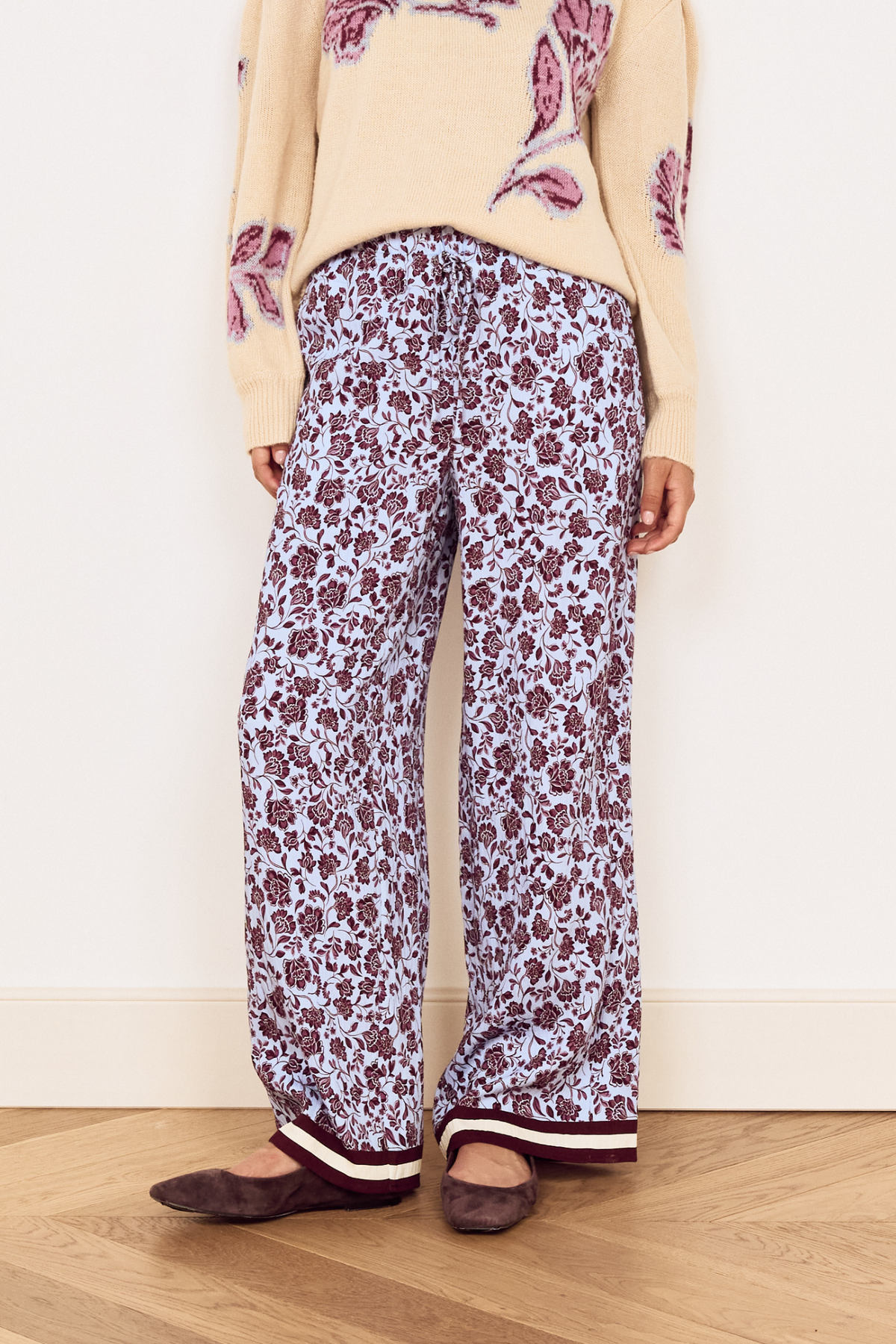 Romy Lilac Floral Pants