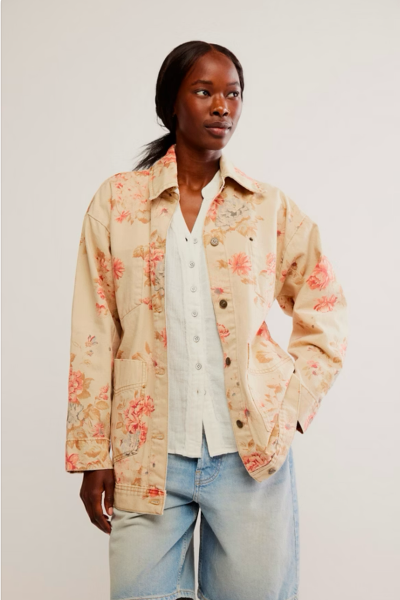 Avery Floral Denim Jacket