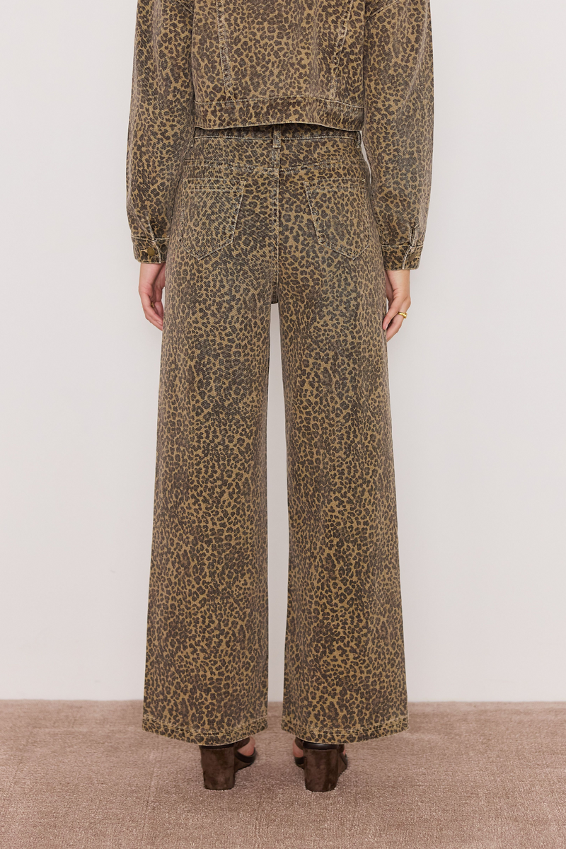 Anouk Washed Leopard Denim