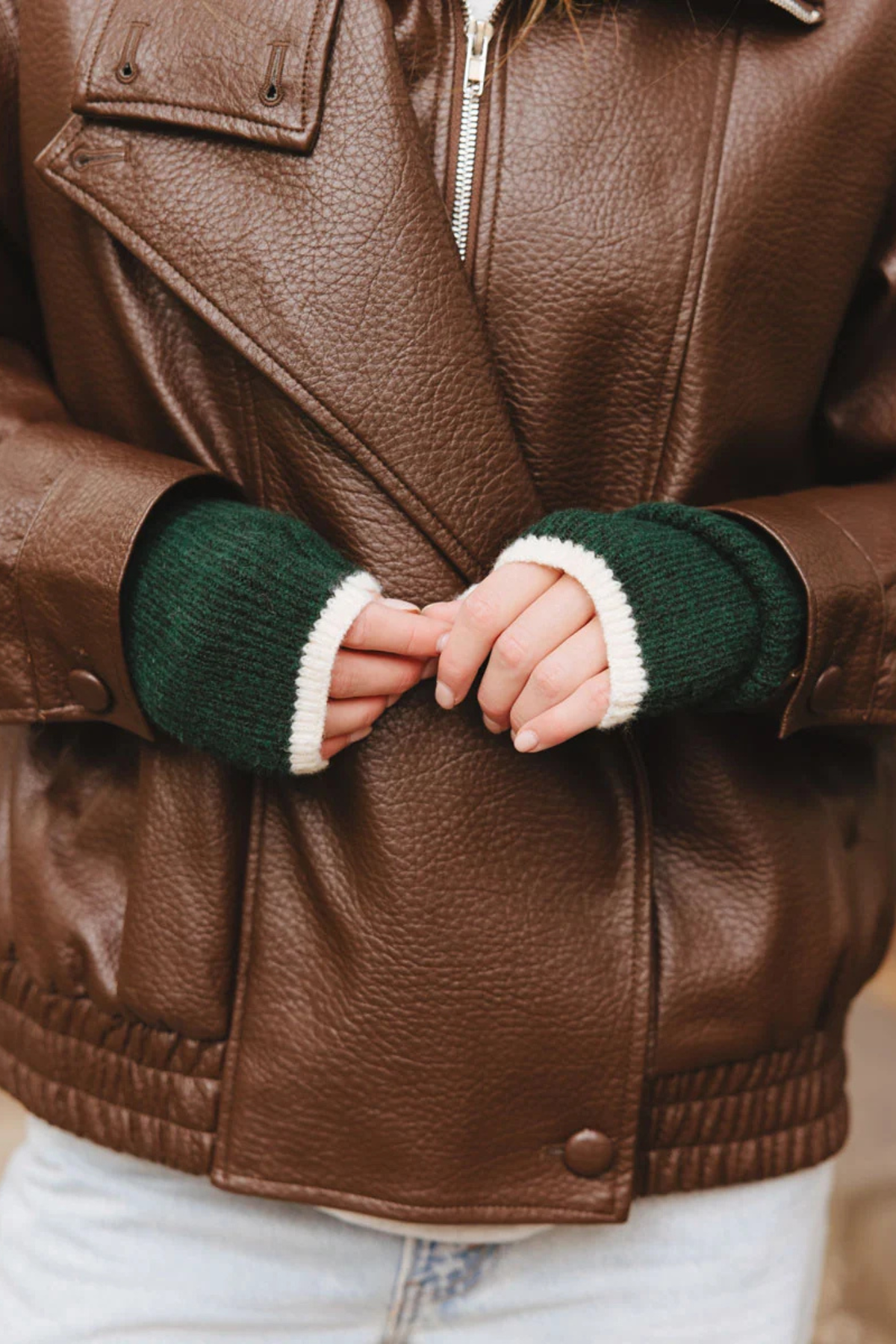 Green Wrist Warmers