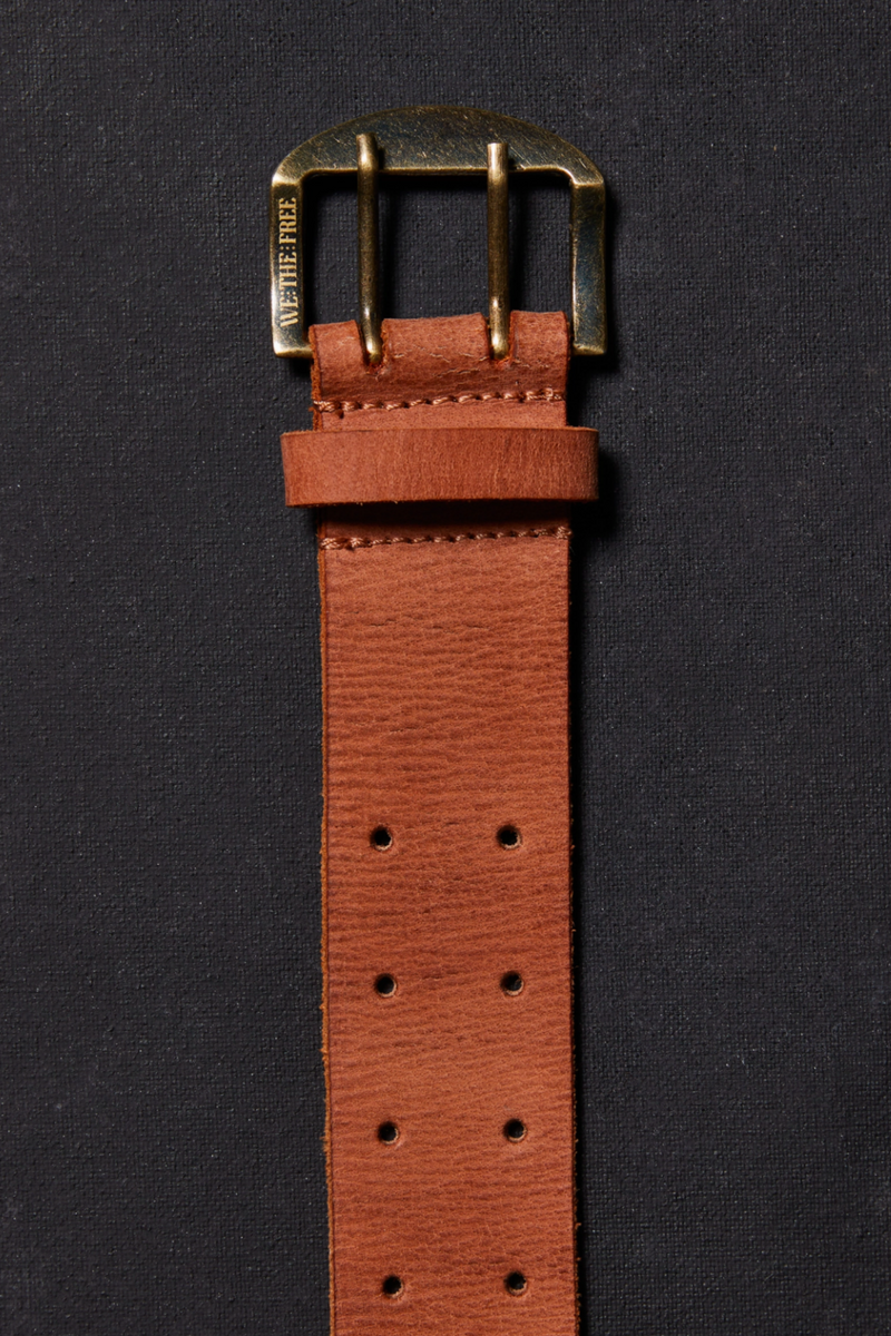 Double Cross Tan Belt