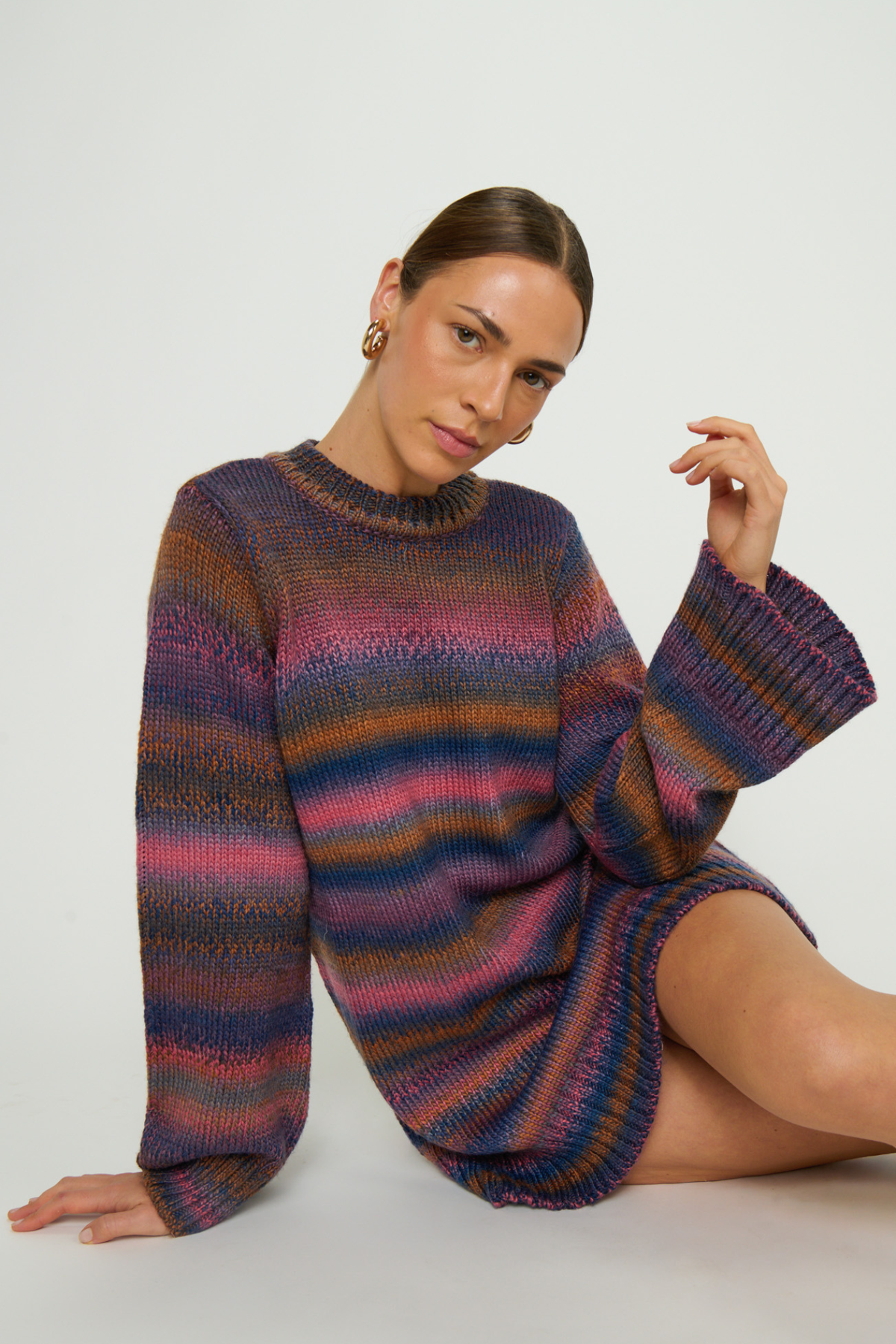 Lorraine Spacedye Knit Mini Dress