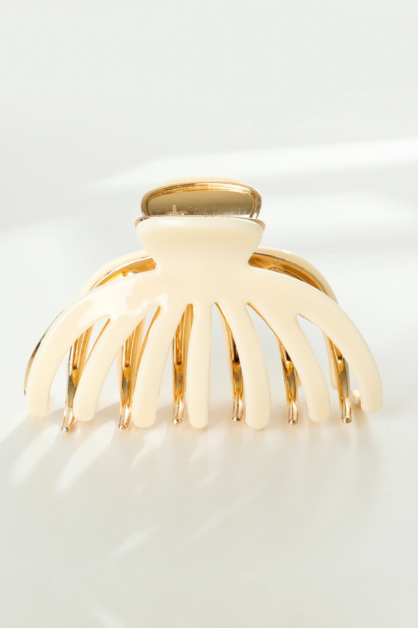 Hailey Ivory Octopus Claw Clip