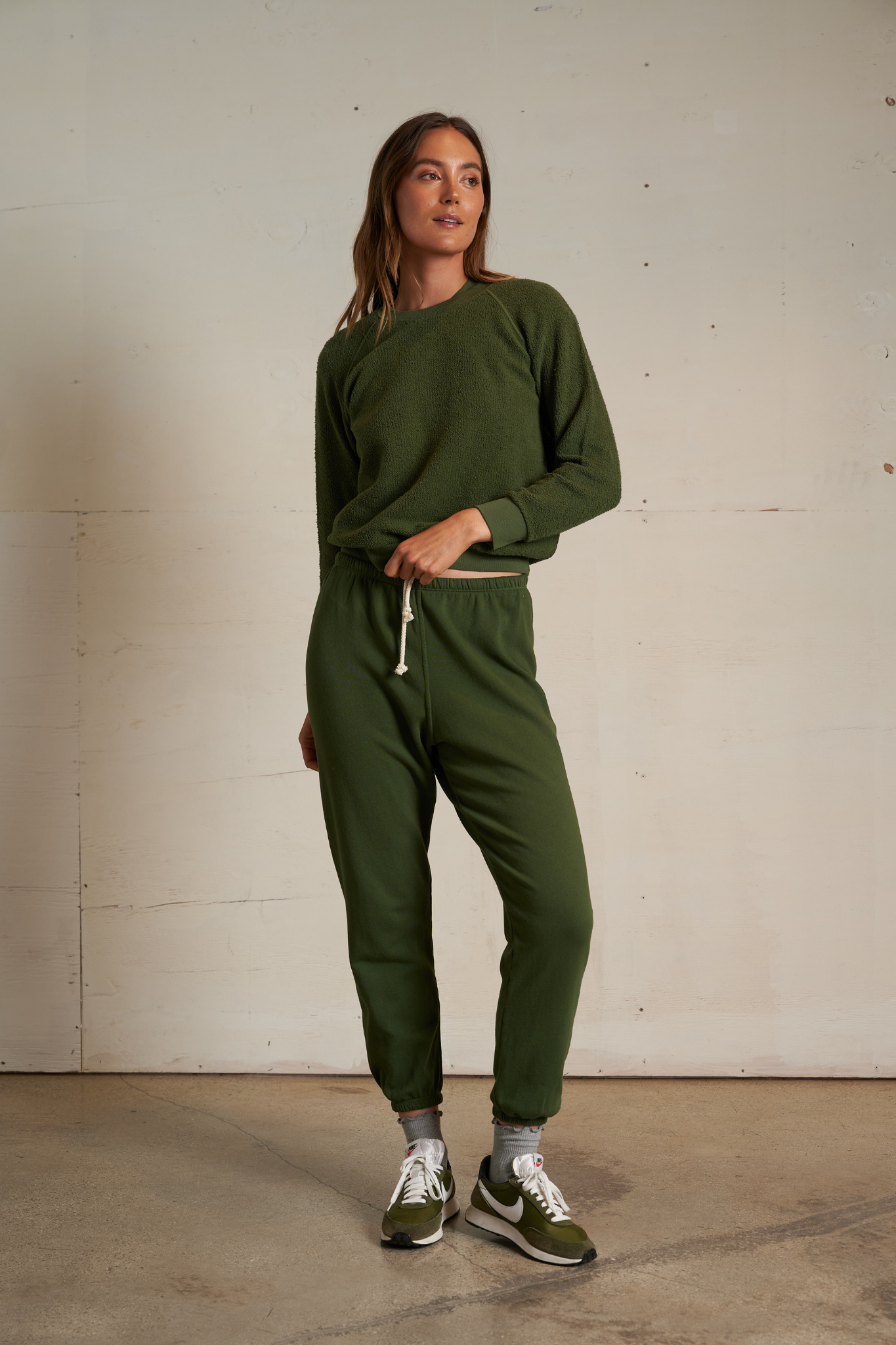 Ziggy Fern Green Inside Out Pullover
