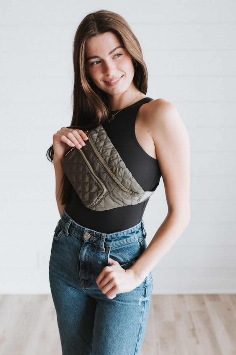Stevie Olive Sling Bag