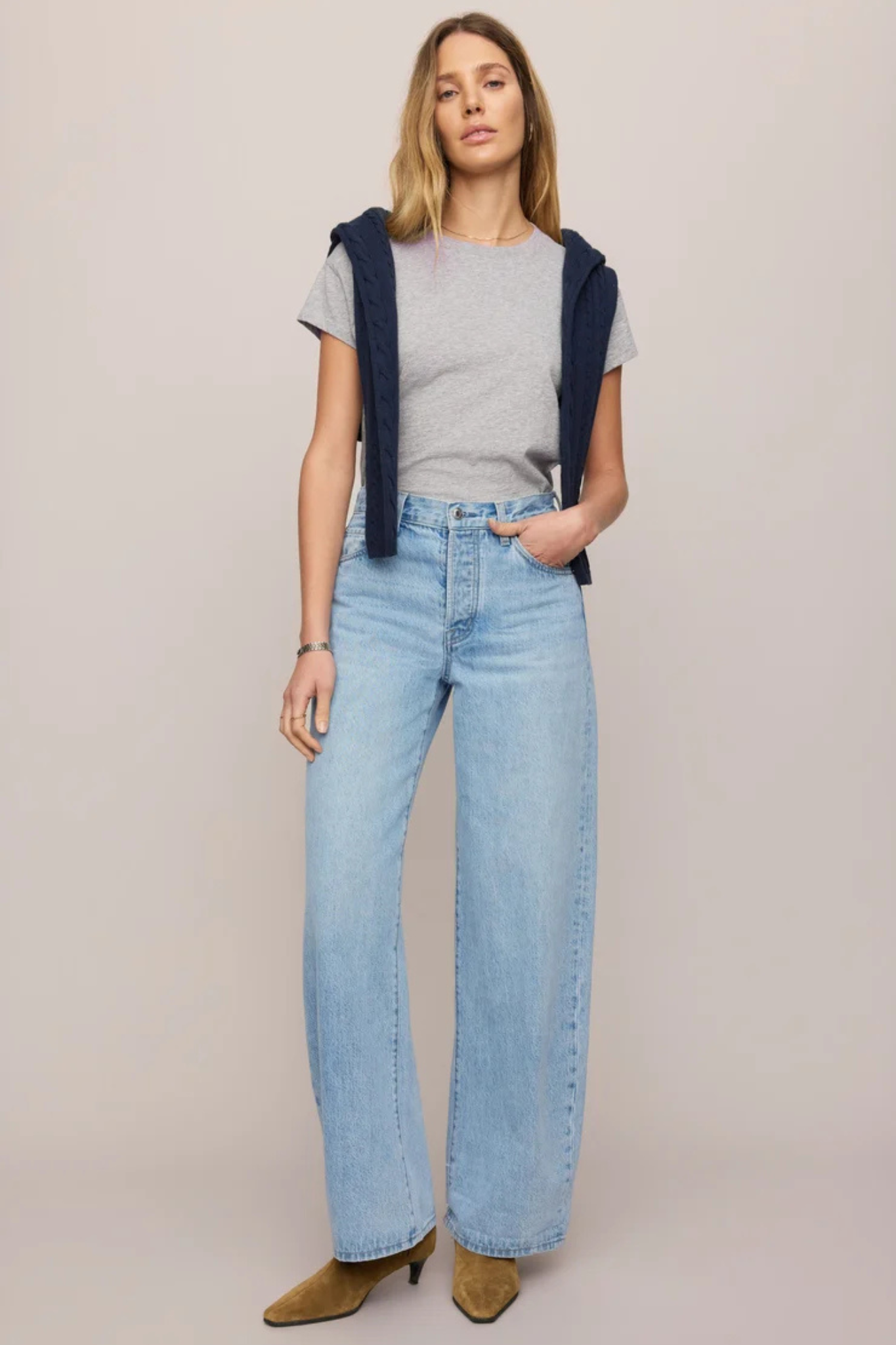 Show Off Indigo Bloom High Rise Bowed
