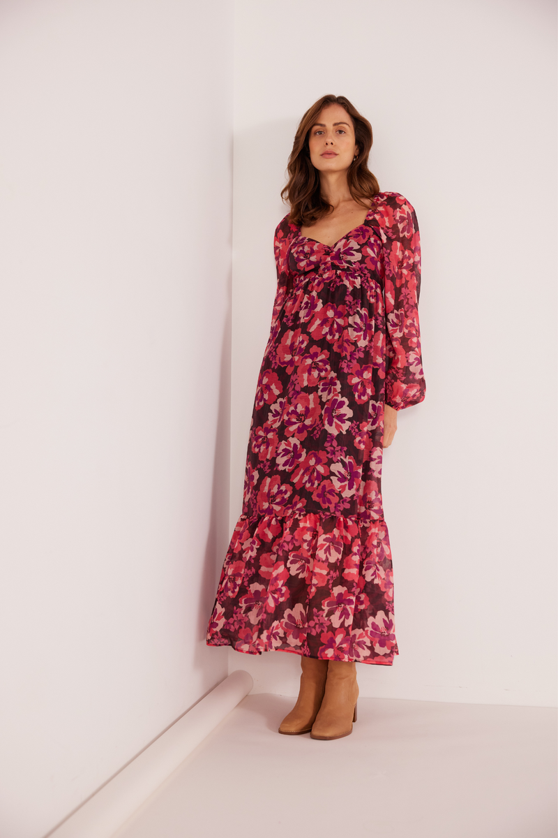 Savannah Blooms Midi Dress