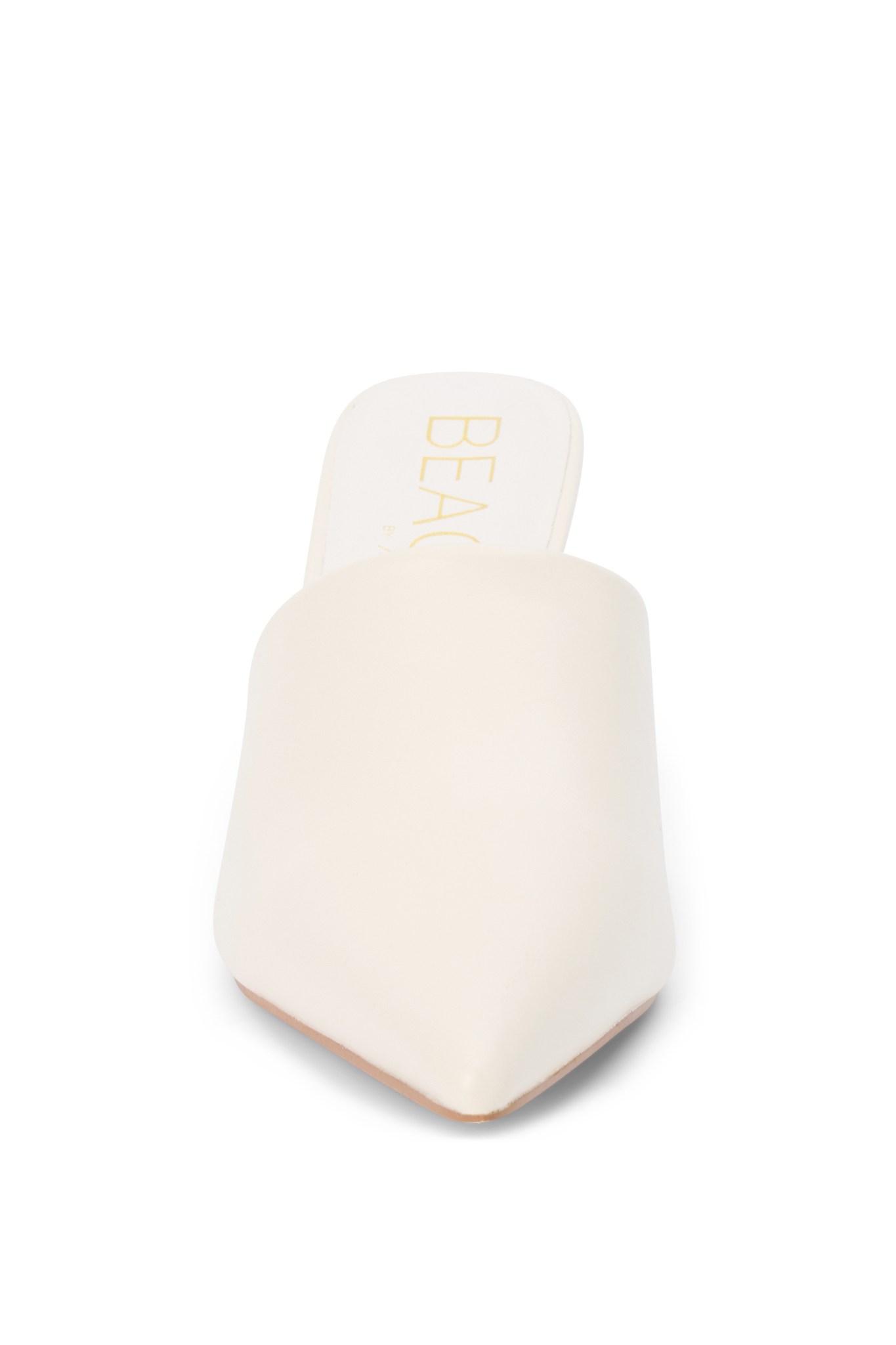 Garret Ivory Heeled Mule