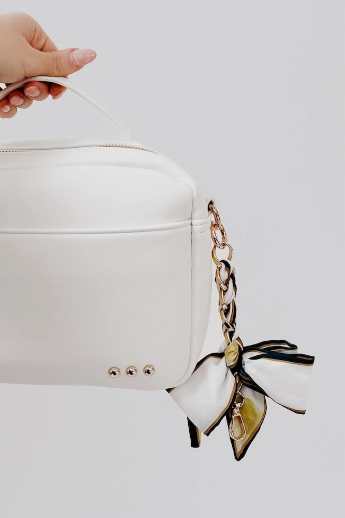 Navy Abstract Satin Bag Charm – Lily + Sparrow Boutique